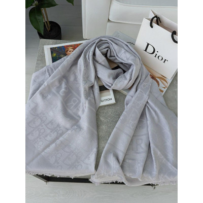ПАЛАНТИН ШАРФ, ХУСТКА Christian Dior ЖЕНСКИЙ ШАРФ ДИОР светло-голубой