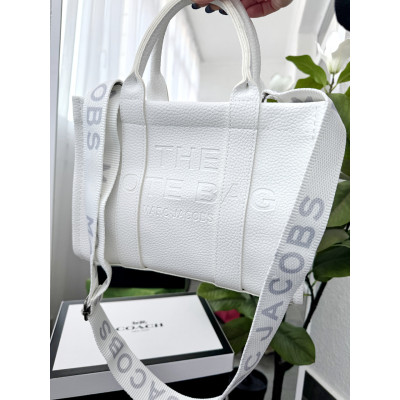 Сумка женская Марк Джейкобс шопер белый Marc Jacobs Tote Bag большой