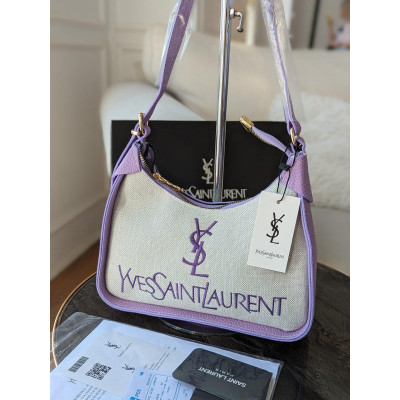 Женская сумка Yves Saint Laurent YSL Ив Сен Лоран багет светло-фиолетовый