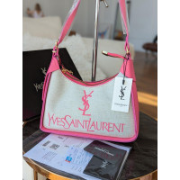 Женская сумка Yves Saint Laurent YSL Ив Сен Лоран багет светло-малиновый