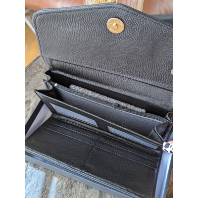 Кошелек Марк Джейкобс женский , кошелек большой Marc Jacobs черный