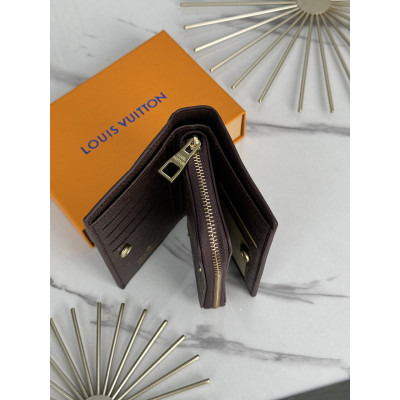 Женский кошелек Louis Vuitton коричневый  Луи Виттон книжка