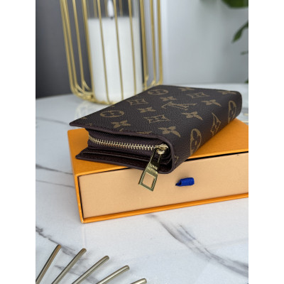 Женский кошелек Louis Vuitton коричневый  Луи Виттон книжка