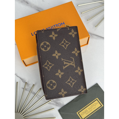 Женский кошелек Louis Vuitton коричневый  Луи Виттон книжка