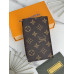 Женский кошелек Louis Vuitton коричневый  Луи Виттон книжка