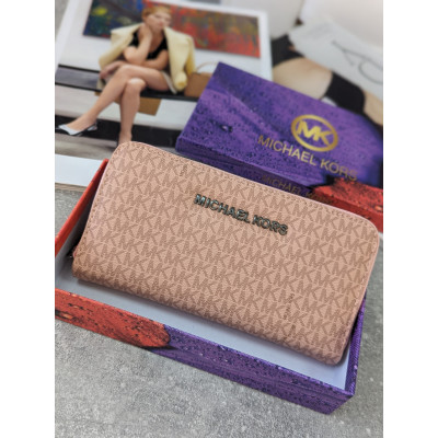 Кошелек Michael Kors большой Майкл Корс женский большой пудровый