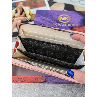 Кошелек Michael Kors большой Майкл Корс женский большой пудровый