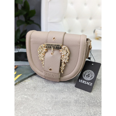 Женская сумка Versace Jeans Couture клатч Версаче бежевый