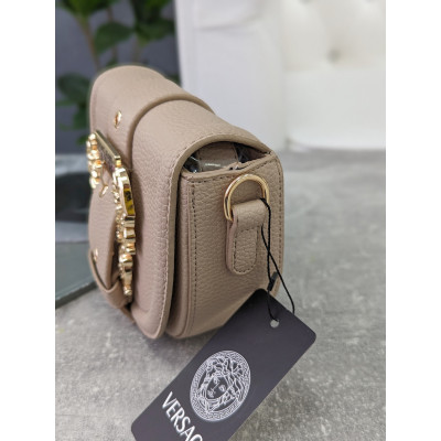 Женская сумка Versace Jeans Couture клатч Версаче бежевый