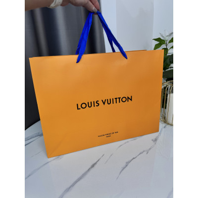 Фирменная упаковка большой пакет Louis Vuitton, упаковка на подарок. Подарочная брендовая упаковка Луи Виттон