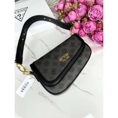 Женская сумка седло Guess est 1981 темно-синий Гесс