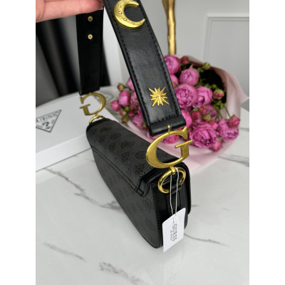 Женская сумка седло Guess est 1981 темно-синий Гесс