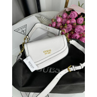 Женская сумка седло Guess est 1981 белый Гесс