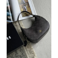 Женская сумка багет Coach Kleo коричневый через плече Коуч