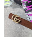 Женский ремень пояс Gucci Гуччи терракот + золото широкий