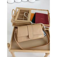 Люксовая cумка женская Jacquemus Le Bambino бежевый Жакмюс