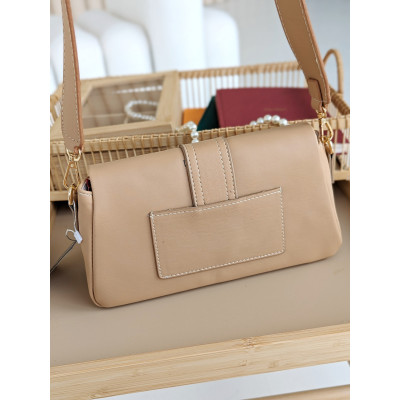 Люксовая cумка женская Jacquemus Le Bambino бежевый Жакмюс