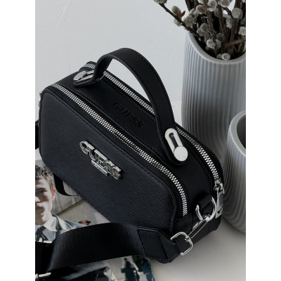 Сумка женская  черный Guess Гесс кросс-боди на широком ремне