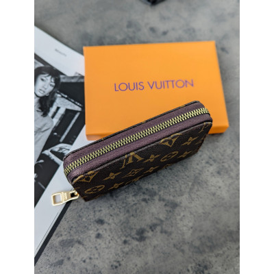 Женский кошелек мини Louis Vuitton коричневый Луи Виттон