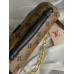 Женская сумка Луи Витон  метис коричневый мини через плече Pochette Metis East West Monogram