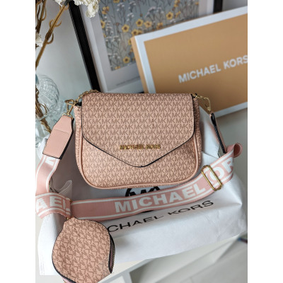 Сумка женская  Michael Kors кросс-боди 2 в 1 Майкл Корс розовый