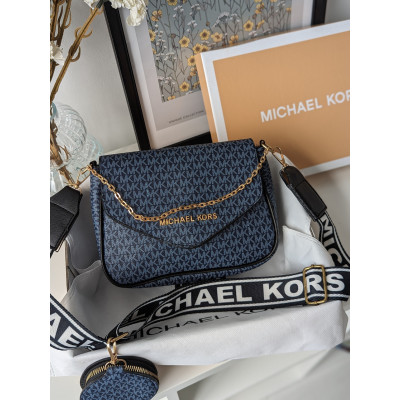Сумка женская  Michael Kors кросс-боди 2 в 1 Майкл Корс синий