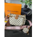 Сумка женская  Луи Витон / Louis Vuitton 3 в 1  стиль ЛЮКС бежевый  в клетку