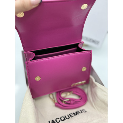 Премиум cумка женская Jacquemus малиновый  клатч Жакмюс