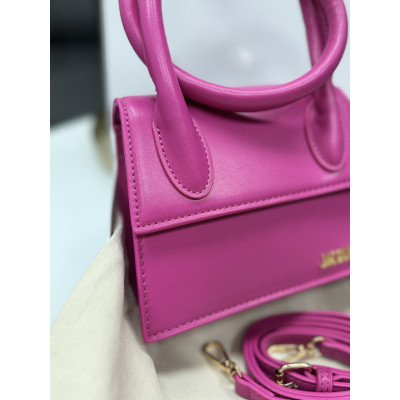 Премиум cумка женская Jacquemus малиновый  клатч Жакмюс