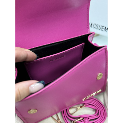 Премиум cумка женская Jacquemus малиновый  клатч Жакмюс