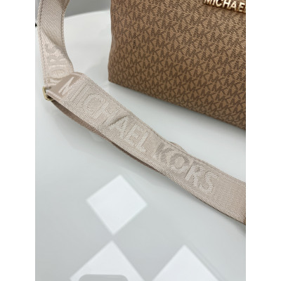 Сумка женская Майкл Корс шопер бежевый Michael Kors шоппер через плечо