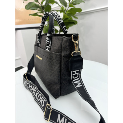 Сумка женская Майкл Корс шопер коричневый Michael Kors шоппер через плечо