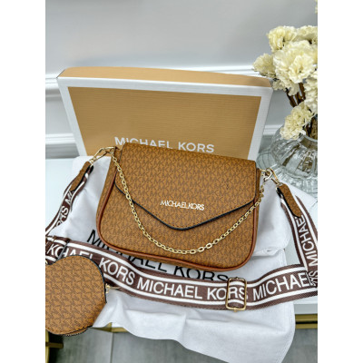 Сумка женская  Michael Kors кросс-боди 2 в 1 Майкл Корс терракотовый