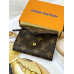 Женский кошелек Louis Vuitton коричневый + коричневый конверт мини Луи Виттон