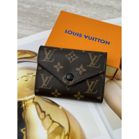 Женский кошелек Louis Vuitton коричневый + черный конверт мини Луи Виттон
