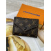 Женский кошелек Louis Vuitton коричневый + черный конверт мини Луи Виттон
