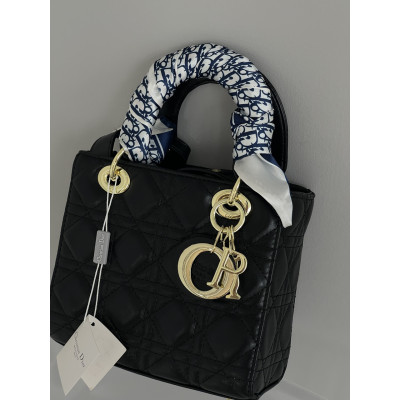 Женская сумка клатч Кристиан Диор черный Dior набор подарочный женский сумка с кошельком