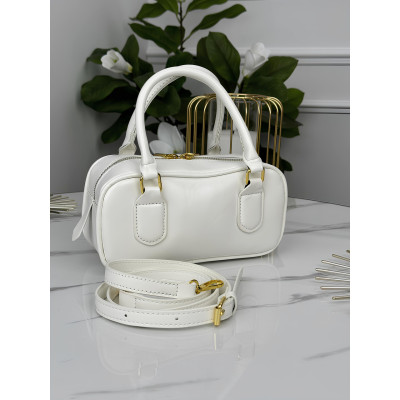 Сумка женская Miu Miu Arcadie Leather белый классический кросс боди Миу Миу