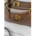 Сумка женская Miu Miu Arcadie Leather коричневый классический кросс боди Миу Миу