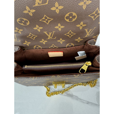 Женская сумка Луи Виттон коричневый Metis. Подарочный набор Louis Vuitton женский 4 предмета