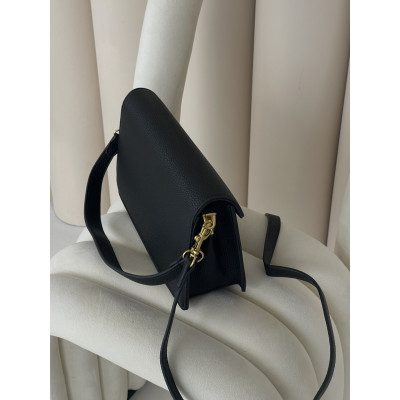 Женская сумка клатч Coach Tabby черно-бежевый Коуч через плечо