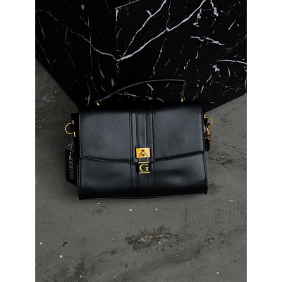 Женская сумка Гесс черный  Guess Ginevra Logo Elite кросс боди
