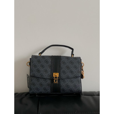 Женская сумка Гесс серый Guess Ginevra Logo Elite кросс боди