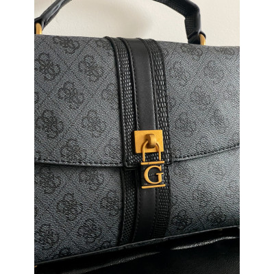 Женская сумка Гесс серый Guess Ginevra Logo Elite кросс боди