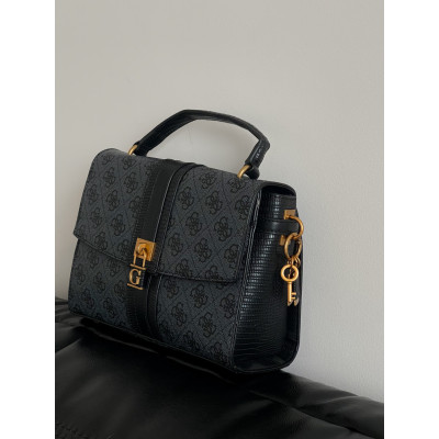 Женская сумка Гесс серый Guess Ginevra Logo Elite кросс боди