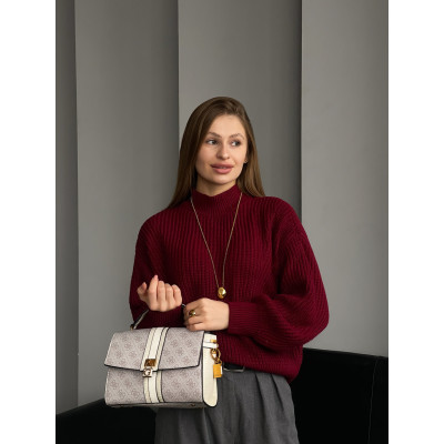 Женская сумка Гесс розовый Guess Ginevra Logo Elite кросс боди