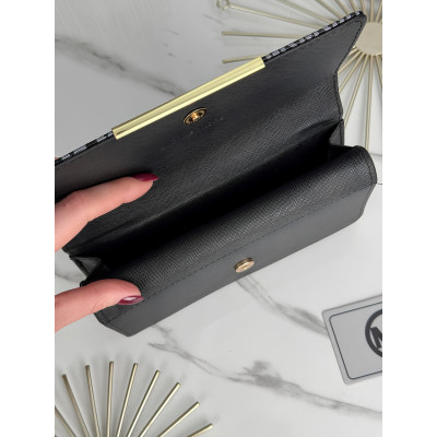 Кошелек Michael Kors большой  двойной Мишель Корс женский черный