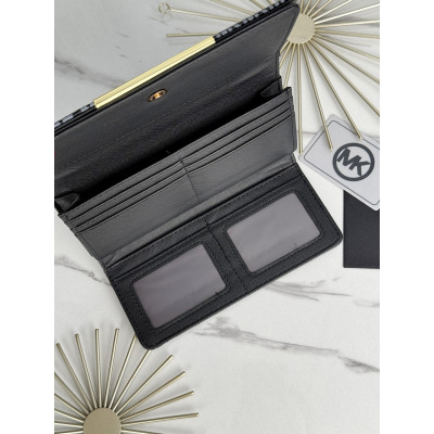 Кошелек Michael Kors большой  двойной Мишель Корс женский черный