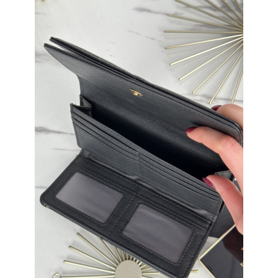 Кошелек Prada большой  двойной Прада  женский коричневый