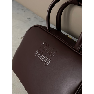 Сумка женская Сумка Miu Miu Top-Handle Bag бургундский кросс боди Миу Миу